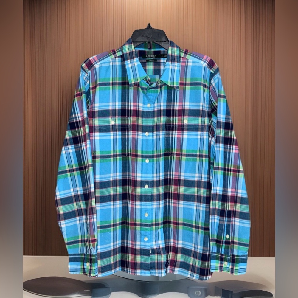 Lauren Ralph Lauren Multicolor Plaid Button-Down Shirt
